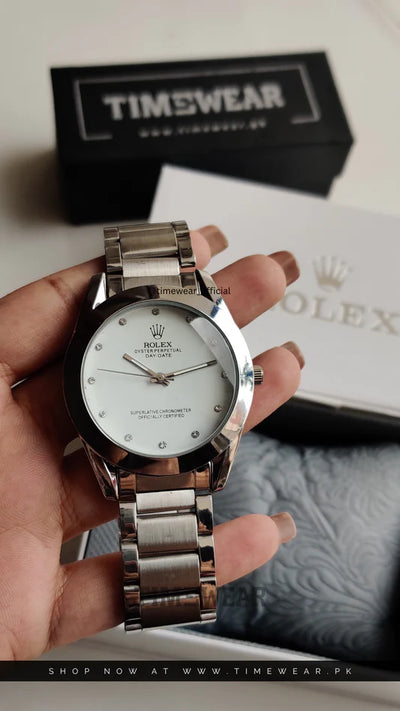 Rolex Men’s Formal Quartz Wrist Watch With Stainless Steel Chain | Best Quality Rolex Watch For Mens