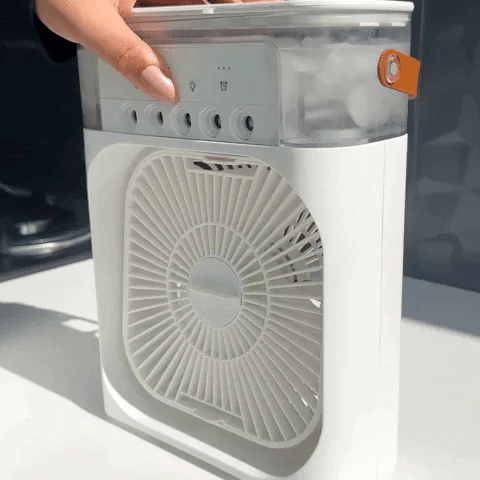 MINI Mist Portable AC Fan With Led Night Light, | Humidifier Function