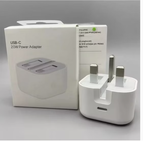 3 Pin Plug 20w Usb-c Power Adapter Fast Charging Type C Pd Charger ₨770