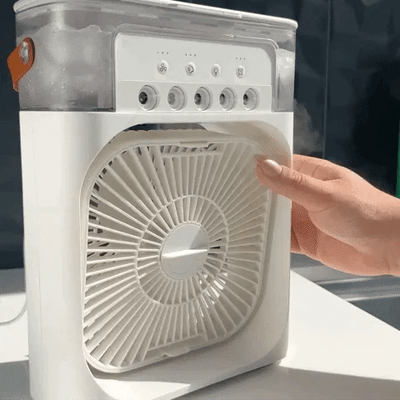 MINI Mist Portable AC Fan With Led Night Light, | Humidifier Function