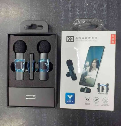K9 Dual Wireless Collar Microphone- Two Mics One Receiver