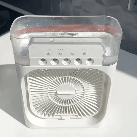 MINI Mist Portable AC Fan With Led Night Light, | Humidifier Function
