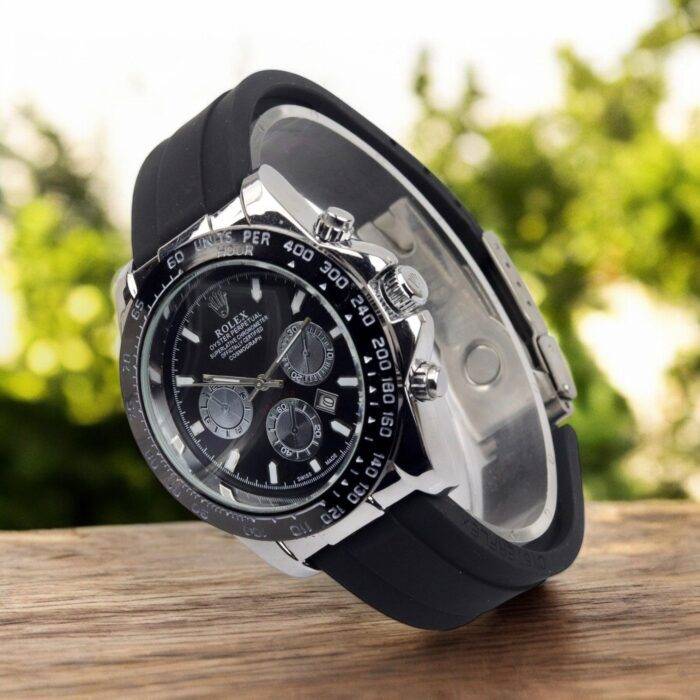 Rolex Oyster Perpetual Luxury Timepiece – Timeless Stainless Steel Dial With Premium Rubber Strap