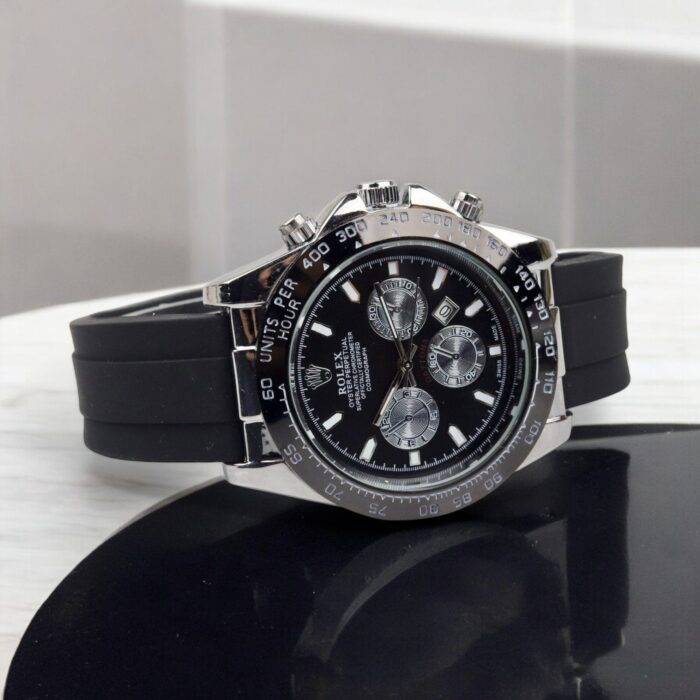 Rolex Oyster Perpetual Luxury Timepiece – Timeless Stainless Steel Dial With Premium Rubber Strap