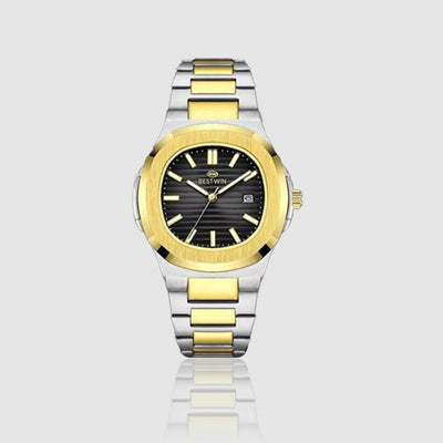 Bestwin Bw-137 Men’s Luxury Quartz Watch – Classic Analog Display, Stainless Steel Chain- Waterproof Design