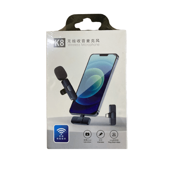 Latest New high quality K8 Type C Wireless Microphone K8 Collar Mic For Type C -