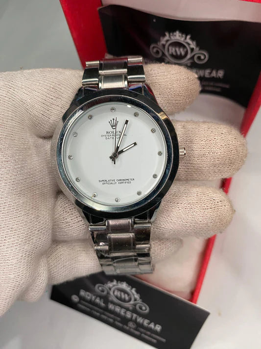 Rolex Men’s Formal Quartz Wrist Watch With Stainless Steel Chain | Best Quality Rolex Watch For Mens