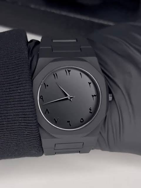 Arabic Black Dial Aura 2025 High Quality Trending Watch ( WITH BOX )