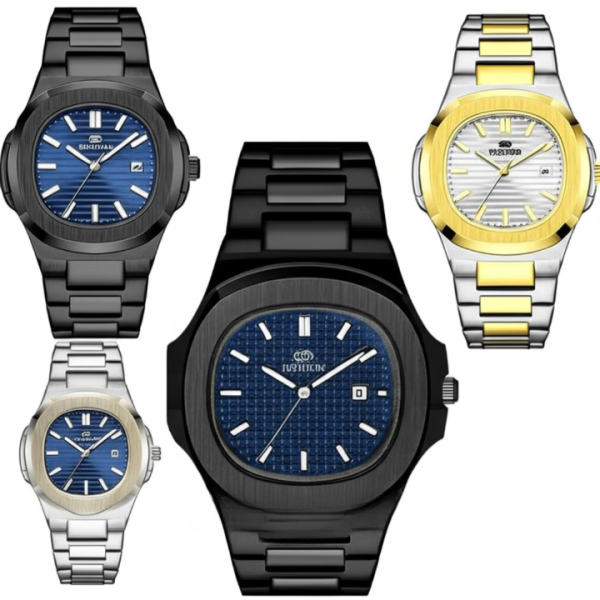 Bestwin Bw-137 Men’s Luxury Quartz Watch – Classic Analog Display, Stainless Steel Chain- Waterproof Design