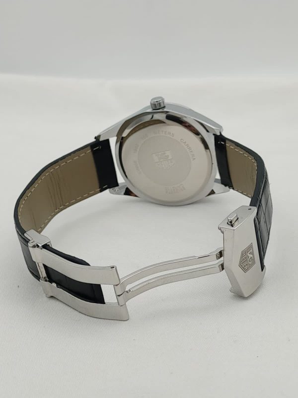 Premium Leather Tagheur Carrera Calibre 5 – Day And Date Both Working- Best Quality Analog Watch For Men