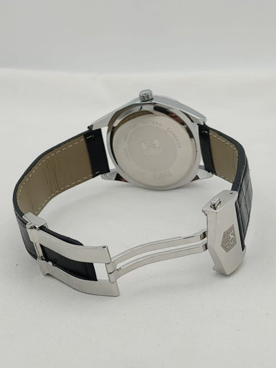 Premium Leather Tagheur Carrera Calibre 5 – Day And Date Both Working- Best Quality Analog Watch For Men