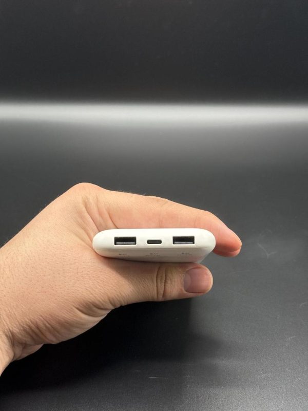 Elec 10,000mah Fast Charging Power Bank – White | Dual Type-a & Type-c Output | With Box ₨1,302