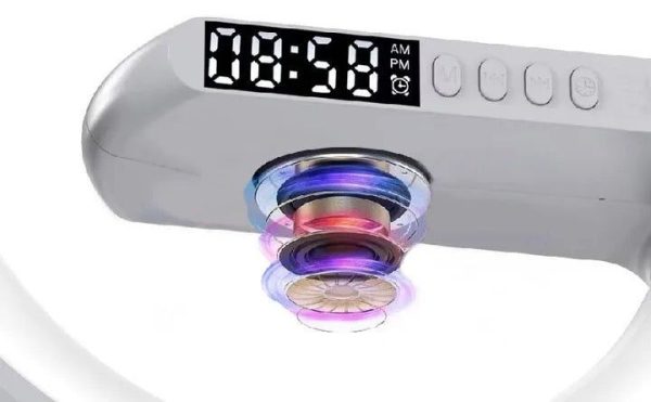 G63 G-Shaped 15w Fast Wireless Charging- Bluetooth Speaker RGB Lamp