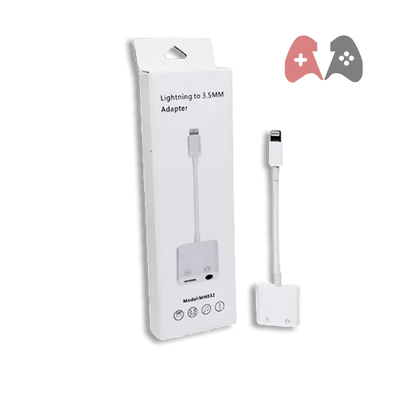 iPhone Aux Adapter 2-in-1 Dual Lightning