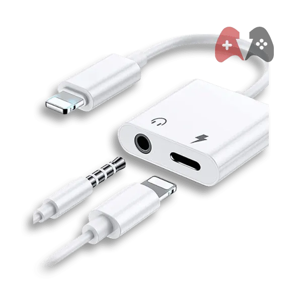 iPhone Aux Adapter 2-in-1 Dual Lightning