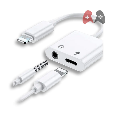 iPhone Aux Adapter 2-in-1 Dual Lightning
