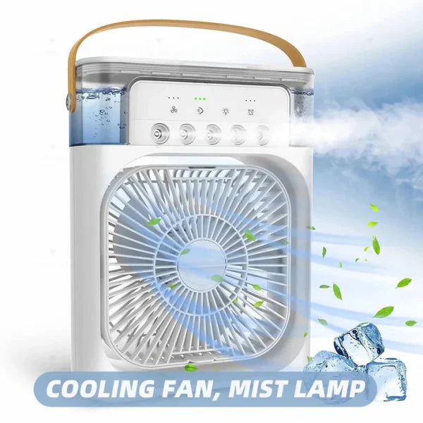 MINI Mist Portable AC Fan With Led Night Light, | Humidifier Function