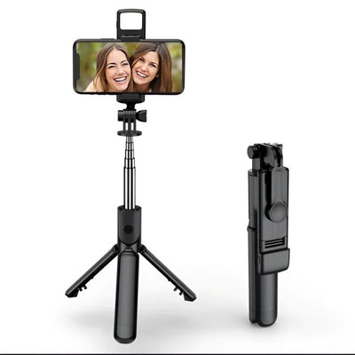 R1s Selfie Stick With Tripod | Bluetooth Foldable Selfie Rod For Phone Action Camera Iphone