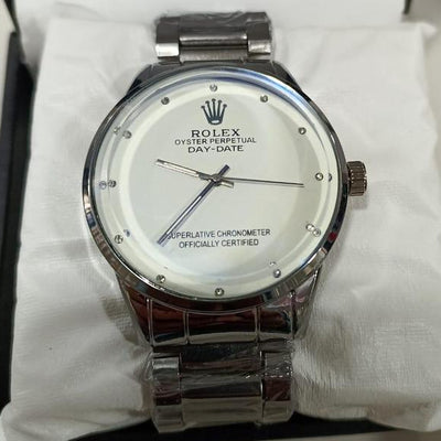 Rolex Men’s Formal Quartz Wrist Watch With Stainless Steel Chain | Best Quality Rolex Watch For Mens