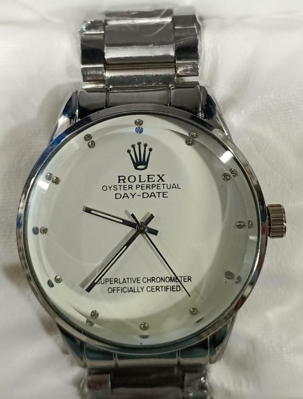 Rolex Men’s Formal Quartz Wrist Watch With Stainless Steel Chain | Best Quality Rolex Watch For Mens