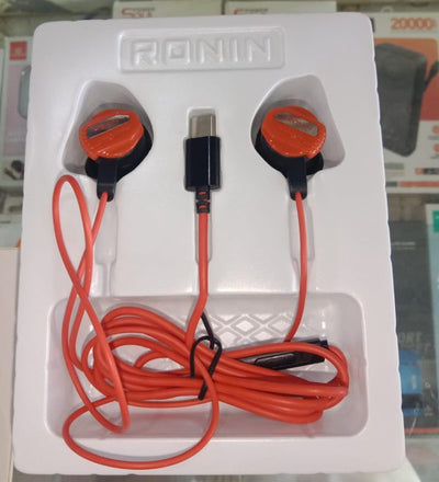 Ronin R-007 Type-c Gaming Handsfree | Dual Microphone Setup | Ergonomic Design | Universal Compatibility | Lightweight Build