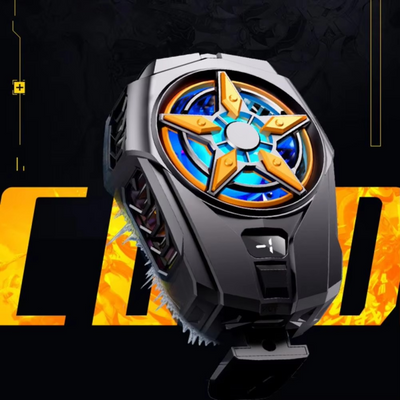 Sl09 Practical Phone Cooler Fan, Easy To Carry, Smart Digital Display, Rear Phone Radiator, Fast Cooling