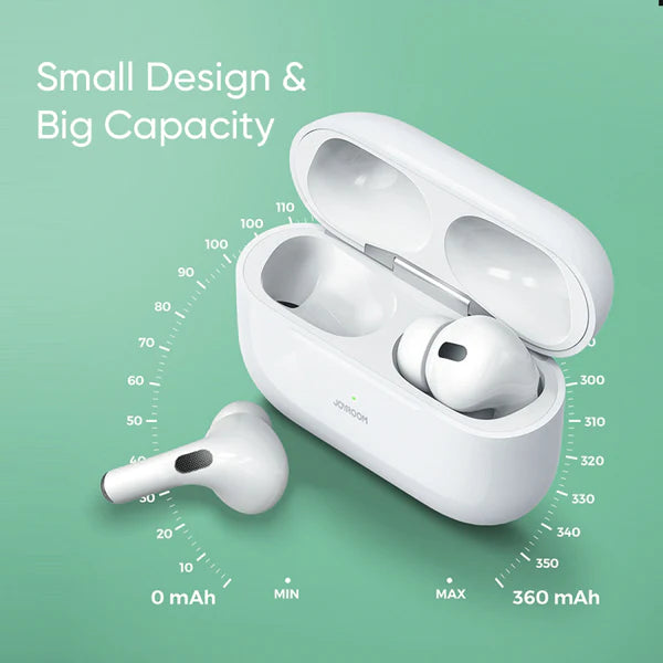 T03s Pro Joyroom Tws Active Noise Cancelling Anc Earbuds – White Earbuds Joyroom