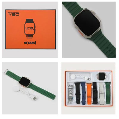 Y20 Ultra Sports Version Smart Watch | Smart Watch For Boys | Smart Watch For Men – Digital Watch | 7 + 1 Strap Smart Watch